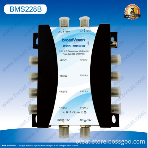 Satellite Dish Network 2x2x8 Cascadable Multiswitch Wholesale